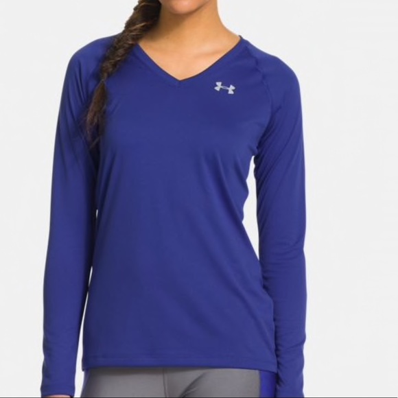 royal blue under armour long sleeve
